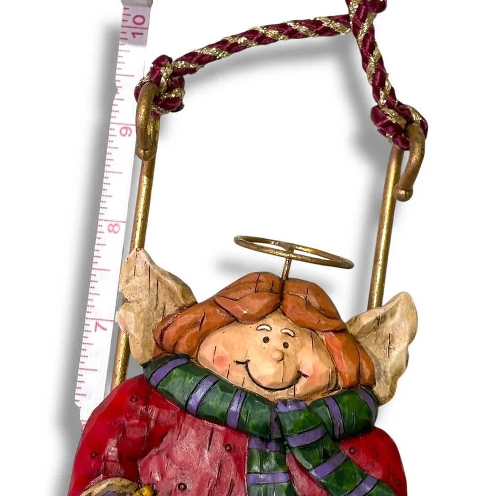 Cherished Times Resin Angel Photo Frame Christmas Ornament Holiday‎ Decor